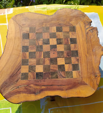Schachbrett Olivenholz