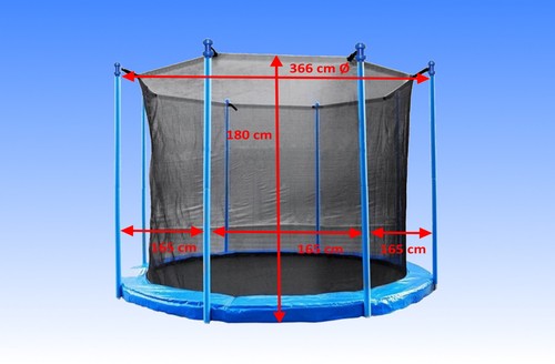 Sicherheitsnetz trampolin 366 - sicherheitsnetz,