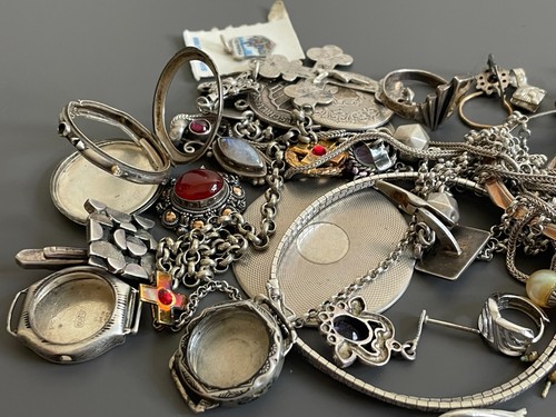 Schmuck konvolut silberschrott - schmuck,