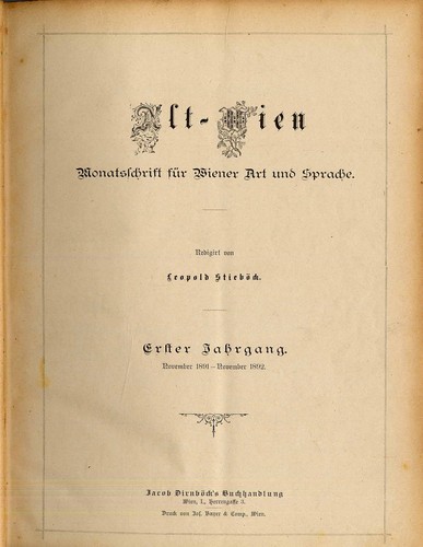 1891 stieböck alt wien - stieböck:, alt-wien
