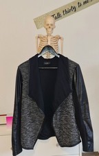 Ernsting's family Gina Jacke, Damen, Größe 44, schwarz/grau ♡