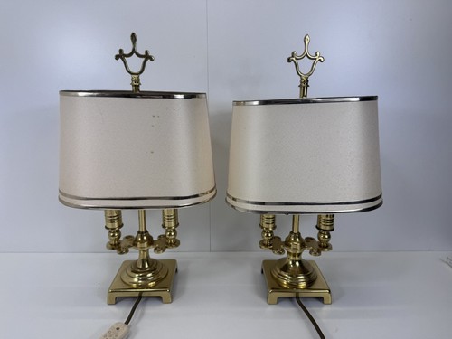 Vintage tischlampe messing - tischlampe,