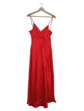 ZARA Trägerkleid Damen Kleid Gr. DE 38 rot Elegant