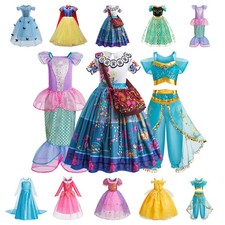 Kinder Prinzessin Kleid Mädchen Kostüm Geburtstag Sommer Ballkleid Cosplay