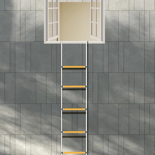 Feuerleiter mit karabiner - feuerleiter,
