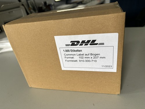 1000x dhl versand etiketten - dhl,