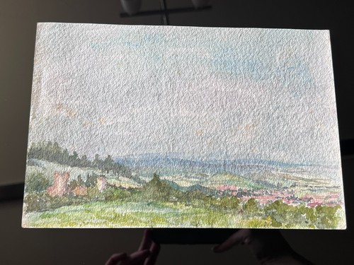 Aquarell landschaft antik von - aquarell,