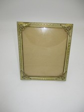 Alter Bilderrahmen im Jugendstil gewölbtes Glas Bronze 12,5 x 15 cm 25 556