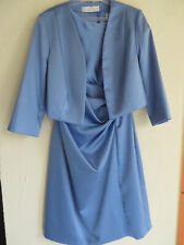❤️Cocktail Kleid mit Jacke, YOUNG COUTURE by BARBARA SCHWARZER, blau Gr. 44❤️