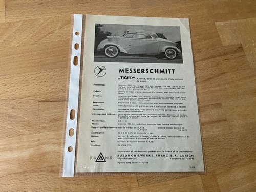 Messerschmitt tiger fmr tg - messerschmitt, tiger;