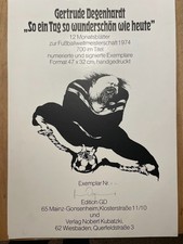 Gertrude Degenhardt, "So ein Tag so wunderschön wie heute" 12 Blätter