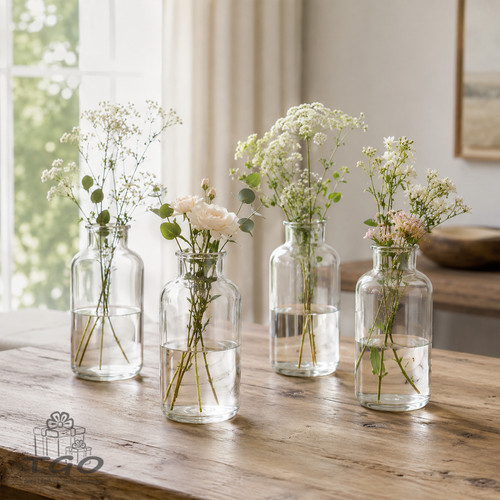 Tischdeko flaschenvase aus - tischdeko,