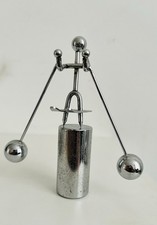 Deko Balance Figur, Vintage 80er, Skifahrer