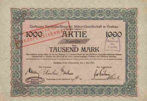 Gorkauer societäts brauerei - societäts,