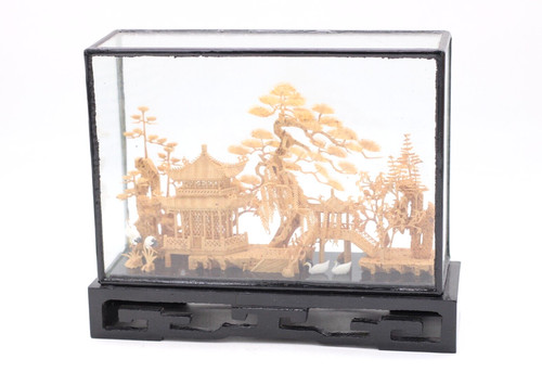 Chinesisches glasdiorama - chinesisches,