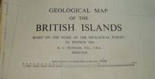 Geological map 1969: GEOLOGISCHE KARTE British Islands United Kingdom 60x80 cm