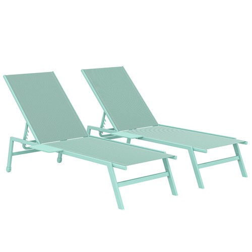 2er set gartenliege - set,