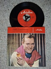 EDDIE CONSTANTINE 'Carina'/ '100.000 Liebesbriefe' 7" Vinyl Single Schlager 1959