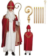 St Nikolaus Kostüm mit Stab -