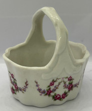 kleine Porzellan-Schale mit Henkel - weiß - ca. 8x6 cm