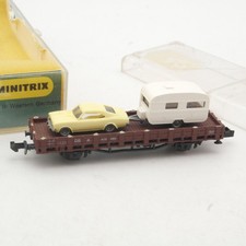 Roco N Rungenwagen mit PKW + Wohnwagen in EVP RR3926