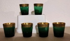 6x, Set Gläser mit Goldrand, Theresienthal