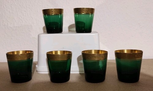 Set gläser mit goldrand - 6x,,