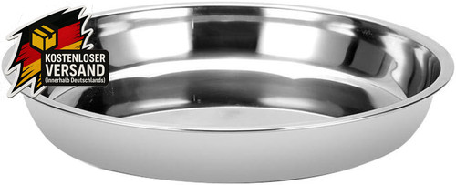Edelstahl grillplatte rund - edelstahl,