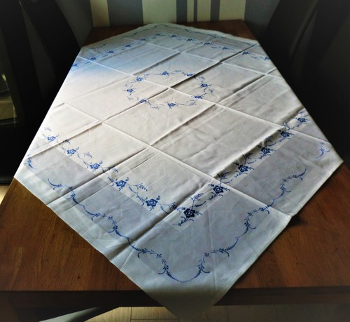 Blaudruck tischdecke alt - tischdecke,