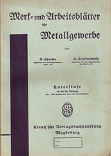 Spaethe/Trzebiatowsky ARBEITSBLÄTTER METALLGEWERBE 1939 WK 2 Sammler