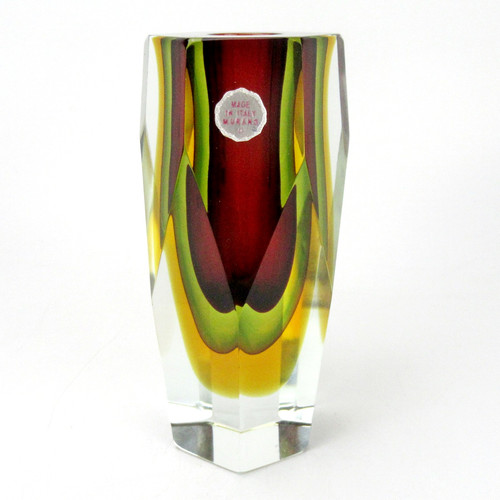 Super murano glas vase - murano,