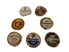 7 Kronkorken Biermarken Rostig