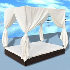 Outdoor-Loungebett Poly Rattan