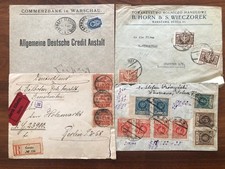 4 x Polen Brief Sammlung