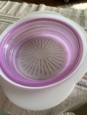Tupperware Mini 5857 Faltsieb Sieb faltbar Klappbare m. Deckel Ø 23 Durchschlag