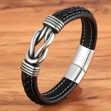 Armband herren knoten - knoten, schwarz