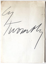 Cy Twombly Exhibiton Card Sheet Ausstellung Faltblatt Friedrich & Dahlem 1964