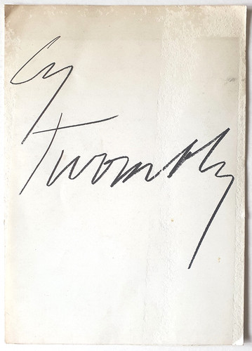 Twombly exhibiton card - cy,