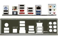 ATX Blende I/O shield Asus Sabertooth X58 io OVP NEU #44 bracket backplate new