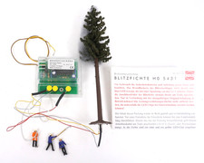 Busch H0 5431 Blitzfichte mit Brandflackern - Funktionsmodell - ZYAI/6709