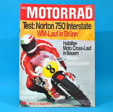 DAS MOTORRAD 16/1972 Norton 750 Interstate WM-Lauf Brno Moto-Cross Gerstetten