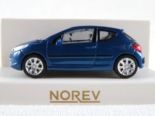 Norev 472779 Peugeot 207 (2007-2009) in Aegean Blue Metallic 1:87/H0 NEU/OVP