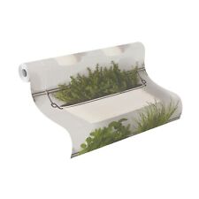 €1,31qm  1 Ro. Rasch 248555 Selection Creme Grün stylisch fotorealistisch Papier