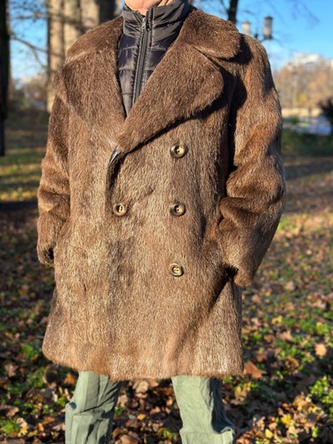 Pelzmantel herren spitznutria - pelzmantel,