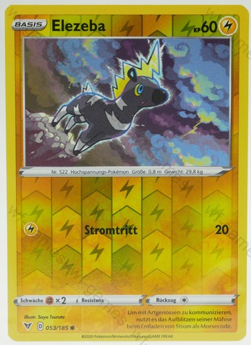 Elezeba pokemon karte - elezeba,