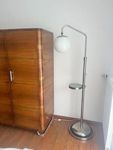 Chrom stehlampe aus 30er - chrom,