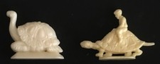  MARGARINEFIGUREN 50er Jahre 2 SCHILDKRÖTEN 