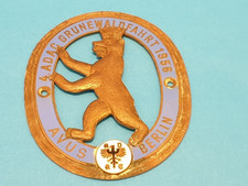  B021982e9170 - Alte Automobil Plakette 4. ADAC AVUS Berlin Grunewaldfahrt 1956