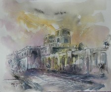 Aquarell, Tusche, Original