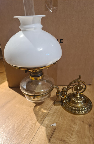 Antike petroleum klavierlampe - antike, petroleum-klavierlampe